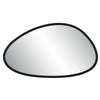 Decorative Wall Mirror | Matte Black Organic Pebble Frame | 21x36
