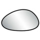 Decorative Wall Mirror | Matte Black Organic Pebble Frame | 21x36