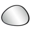 Decorative Wall Mirror | Matte Black Organic Pebble Frame | 21x36