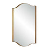 Decorative Wall Mirror | Arch Design | Brushed Gold Arched Frame | 22x34