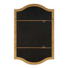 Decorative Wall Mirror | Arch Design | Brushed Gold Arched Frame | 22x34