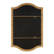 Decorative Wall Mirror | Arch Design | Brushed Gold Arched Frame | 22x34