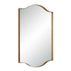 Decorative Wall Mirror | Arch Design | Brushed Gold Arched Frame | 22x34