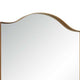 Decorative Wall Mirror | Arch Design | Brushed Gold Arched Frame | 22x34