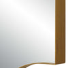 Decorative Wall Mirror | Arch Design | Brushed Gold Arched Frame | 22x34