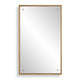 Decorative Wall Mirror | Corner Bolt Detail | Gold Leaf Accent | 21x36