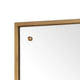 Decorative Wall Mirror | Corner Bolt Detail | Gold Leaf Accent | 21x36