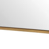 Decorative Wall Mirror | Corner Bolt Detail | Gold Leaf Accent | 21x36