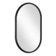 Decorative Wall Mirror | Satin Black Iron | 22x35 Oval Frame
