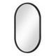 Decorative Wall Mirror | Satin Black Iron | 22x35 Oval Frame