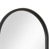Decorative Wall Mirror | Satin Black Iron | 22x35 Oval Frame