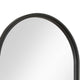 Decorative Wall Mirror | Satin Black Iron | 22x35 Oval Frame
