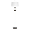 Modern Floor Lamp | Off White Linen Shade | Oil-Rubbed Bronze | 63"
