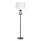 Modern Floor Lamp | Off White Linen Shade | Oil-Rubbed Bronze | 63"