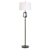 Modern Floor Lamp | Off White Linen Shade | Oil-Rubbed Bronze | 63"
