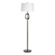 Modern Floor Lamp | Off White Linen Shade | Oil-Rubbed Bronze | 63"