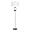 Modern Floor Lamp | Off White Linen Shade | Oil-Rubbed Bronze | 63"