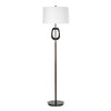 Modern Floor Lamp | Off White Linen Shade | Oil-Rubbed Bronze | 63"