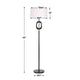 Modern Floor Lamp | Off White Linen Shade | Oil-Rubbed Bronze | 63"