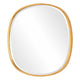 Decorative Wall Mirror | Gold Leaf Irregular Round | Beveled Glass | 30"