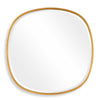 Decorative Wall Mirror | Gold Leaf Irregular Round | Beveled Glass | 30"