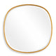 Decorative Wall Mirror | Gold Leaf Irregular Round | Beveled Glass | 30"