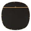 Decorative Wall Mirror | Gold Leaf Irregular Round | Beveled Glass | 30"