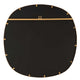Decorative Wall Mirror | Gold Leaf Irregular Round | Beveled Glass | 30"