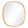 Decorative Wall Mirror | Gold Leaf Irregular Round | Beveled Glass | 30"