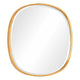 Decorative Wall Mirror | Gold Leaf Irregular Round | Beveled Glass | 30"