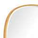 Decorative Wall Mirror | Gold Leaf Irregular Round | Beveled Glass | 30"