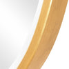 Decorative Wall Mirror | Gold Leaf Irregular Round | Beveled Glass | 30"
