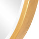 Decorative Wall Mirror | Gold Leaf Irregular Round | Beveled Glass | 30"