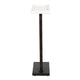Accent Side End Drink Table | White Marble Top | Bronze Iron | 24"