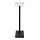 Accent Side End Drink Table | White Marble Top | Bronze Iron | 24"