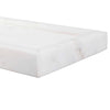 Accent Side End Drink Table | White Marble Top | Bronze Iron | 24"