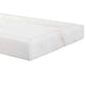 Accent Side End Drink Table | White Marble Top | Bronze Iron | 24"
