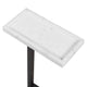 Accent Side End Drink Table | White Marble Top | Bronze Iron | 24"