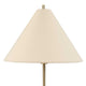 Table Lamp Set of 2 | Plated Antique Brass | Off White Linen Shades