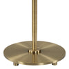 Table Lamp Set of 2 | Plated Antique Brass | Off White Linen Shades