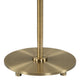 Table Lamp Set of 2 | Plated Antique Brass | Off White Linen Shades