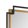 Modern Wall Mirror | Art Deco Bronze & Gold Layered Frame | 22x34
