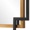 Modern Wall Mirror | Art Deco Bronze & Gold Layered Frame | 22x34