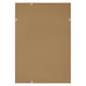 Decorative Coastal Wall Mirror | Faux Rattan Wrap | 22x32 Dark Brown Frame