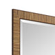 Decorative Coastal Wall Mirror | Faux Rattan Wrap | 22x32 Dark Brown Frame