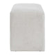 Accent Stool | Channel Tufted | Off White Polyester Upholstered | 24"