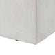 Accent Stool | Channel Tufted | Off White Polyester Upholstered | 24"