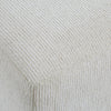 Accent Stool | Channel Tufted | Off White Polyester Upholstered | 24"