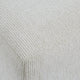 Accent Stool | Channel Tufted | Off White Polyester Upholstered | 24"