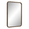 Decorative Wall Mirror | Antique Gold Ridged Frame | 22x32 Rectangular